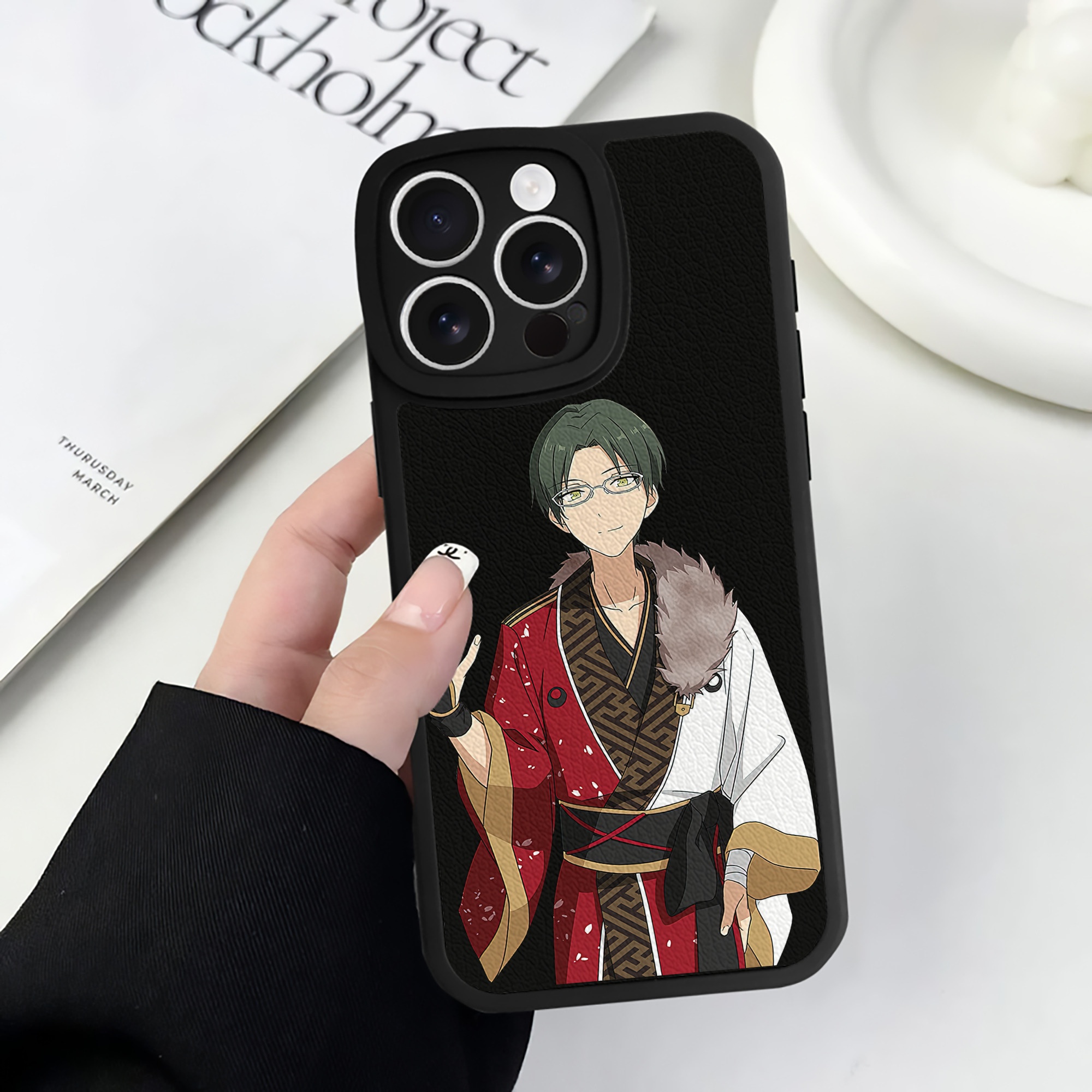 （画像用） あんさんぶるスターズ! Ensemble Stars 【iPhone 16シリーズ対応】シリコンスマホケース（レザー調） 材質：シリコン